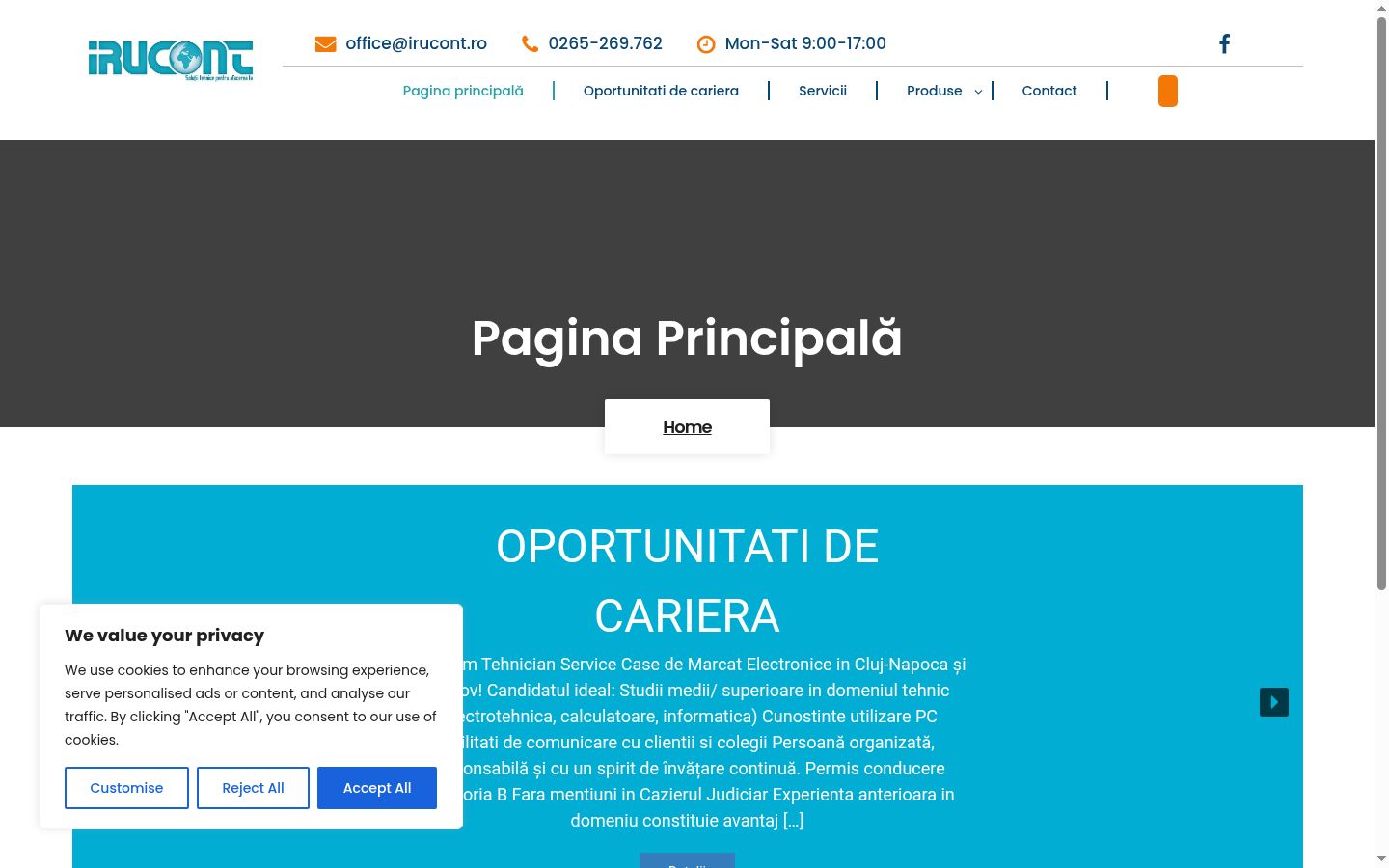 Sutikimo reklamjuostės, rodytos prieš bet kokią sąveiką, ekrano kopija