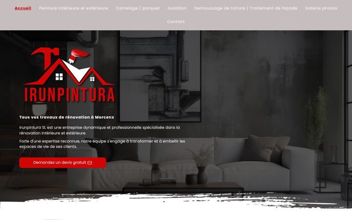 Screenshot of irunpintura-sl.fr
