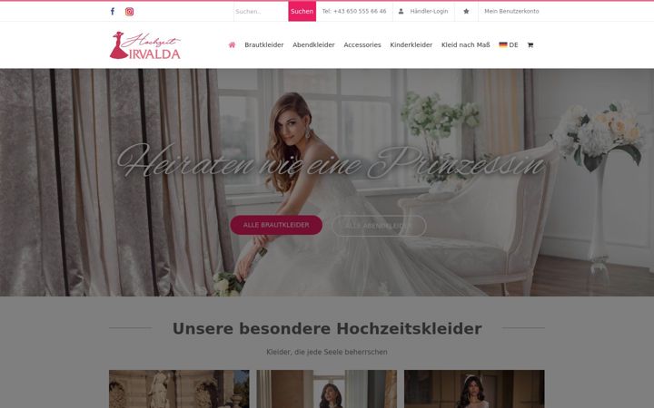 Screenshot of irvalda.com