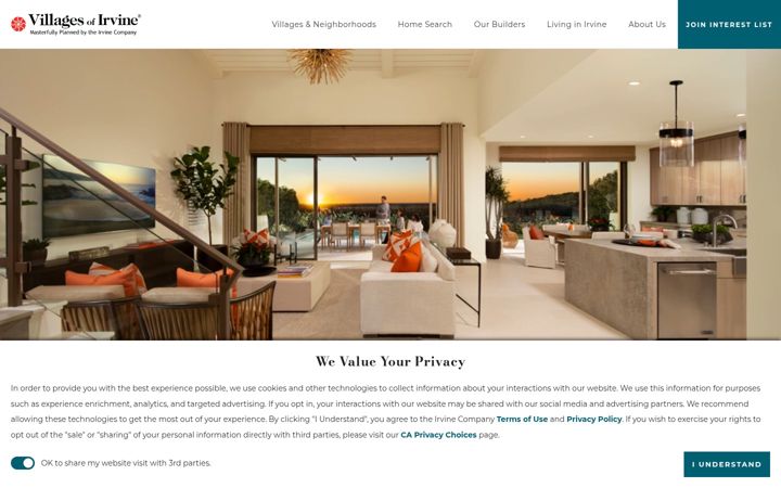 Screenshot of irvinepacific.com