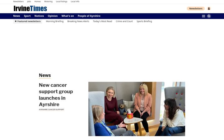 Screenshot of irvinetimes.com