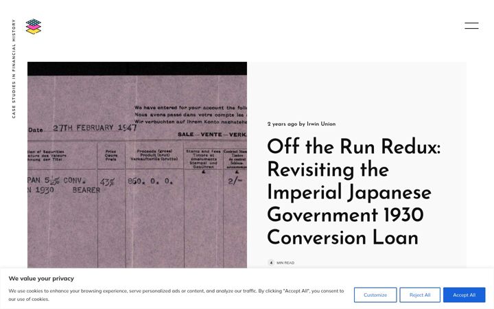 Screenshot of irwin-union.com