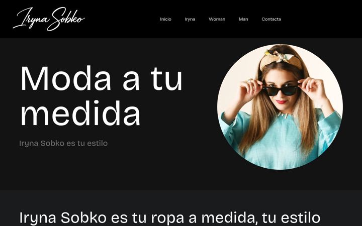 Screenshot of irynasobko.com