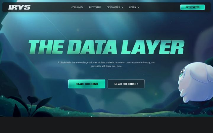 Screenshot of irys.xyz
