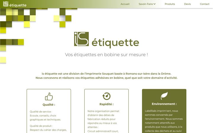 Screenshot of is-etiquette.fr