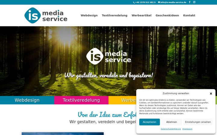 Screenshot of is-media-service.de