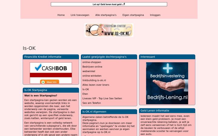 Screenshot of is-ok.nl