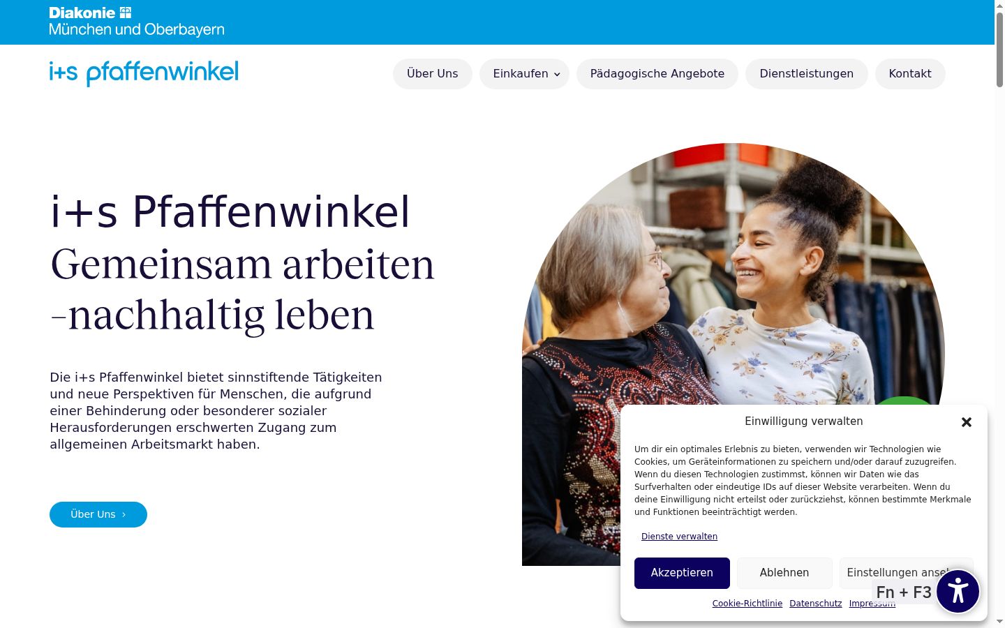 Screenshot tal-banner tal-kunsens muri qabel kwalunkwe interazzjoni