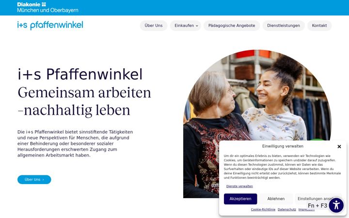 Screenshot of is-pfaffenwinkel.de