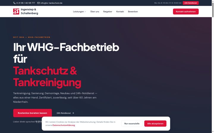Screenshot of is-tankschutz.de