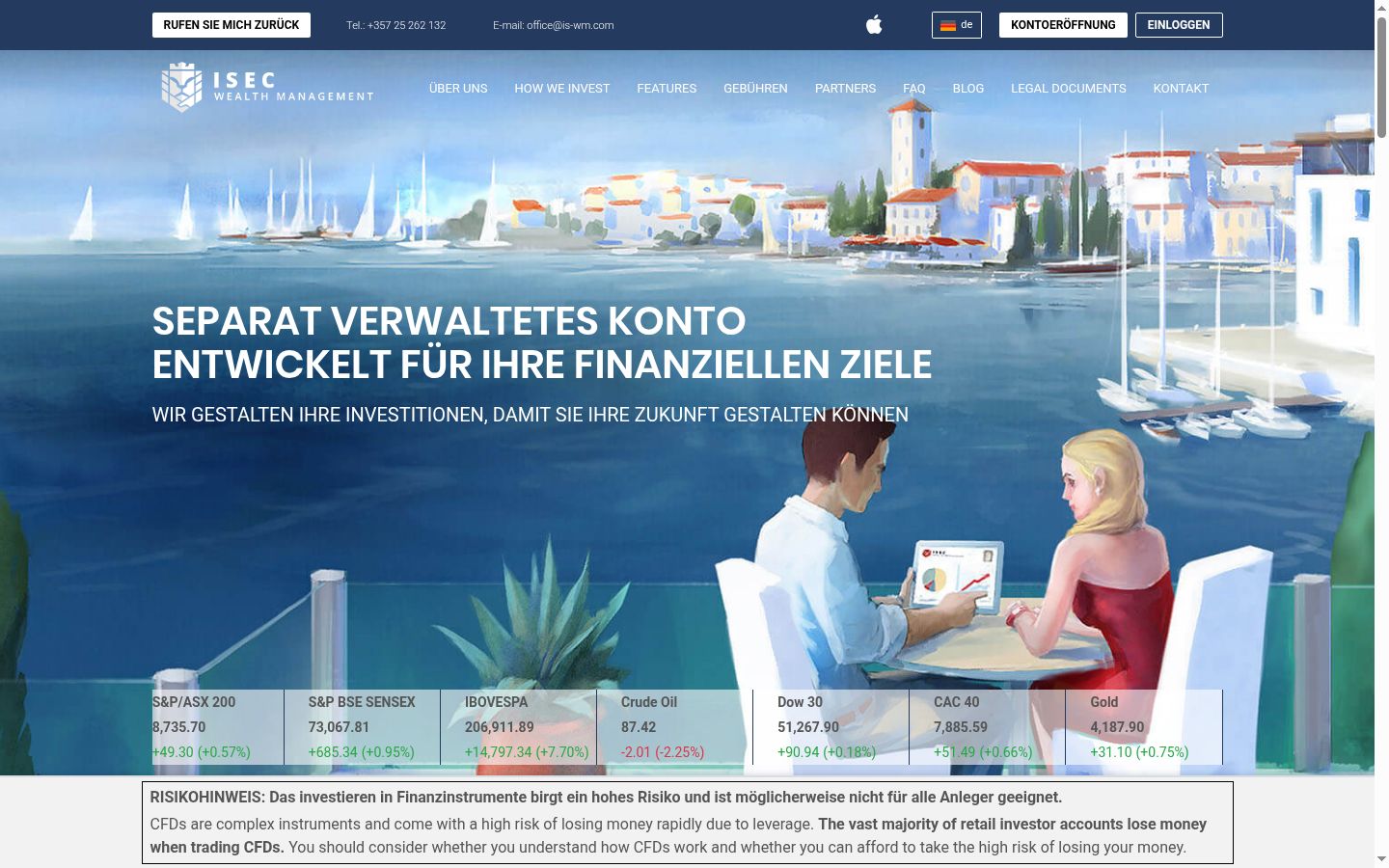 Screenshot des Einwilligungsbanners vor jeglicher Interaktion