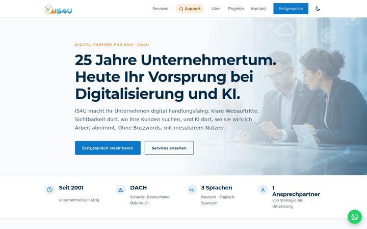 Screenshot of is4u.ch