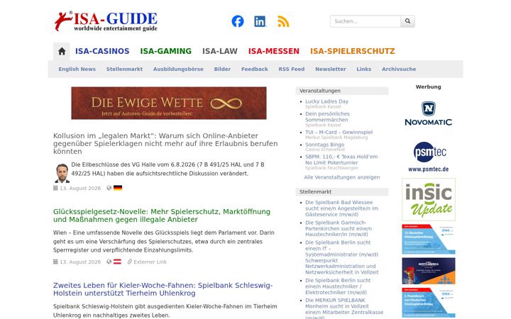 Screenshot of isa-guide.de