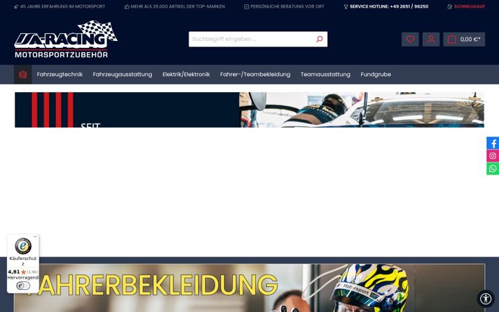 Screenshot of isa-racing.com