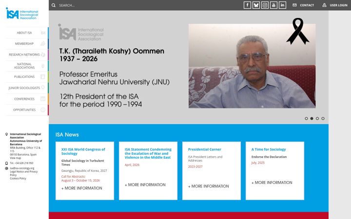 Screenshot of isa-sociology.org