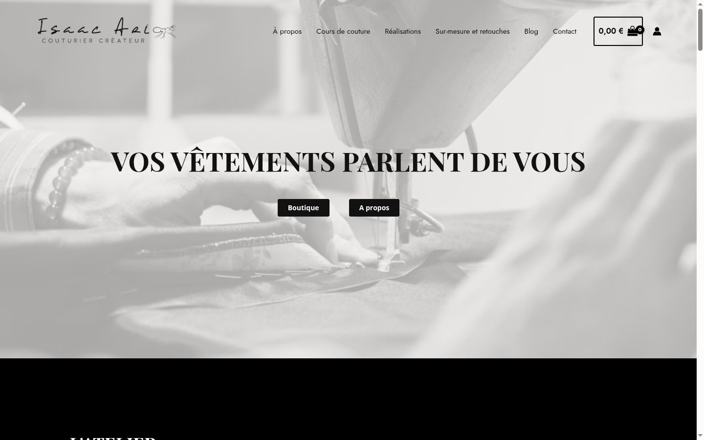 Capture d'écran de la bannière de consentement affichée avant toute interaction
