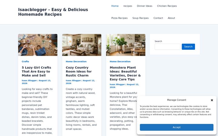 Screenshot of isaacblogger.com