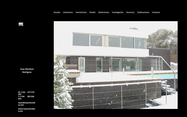 Screenshot of isaacmendoza.net