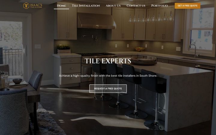 Screenshot of isaactile.com