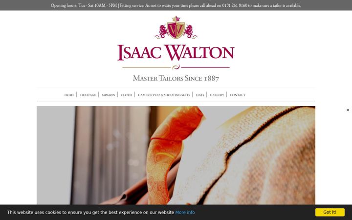 Screenshot of isaacwalton.co.uk