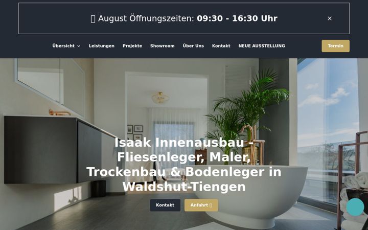 Screenshot of isaak-innenausbau.de