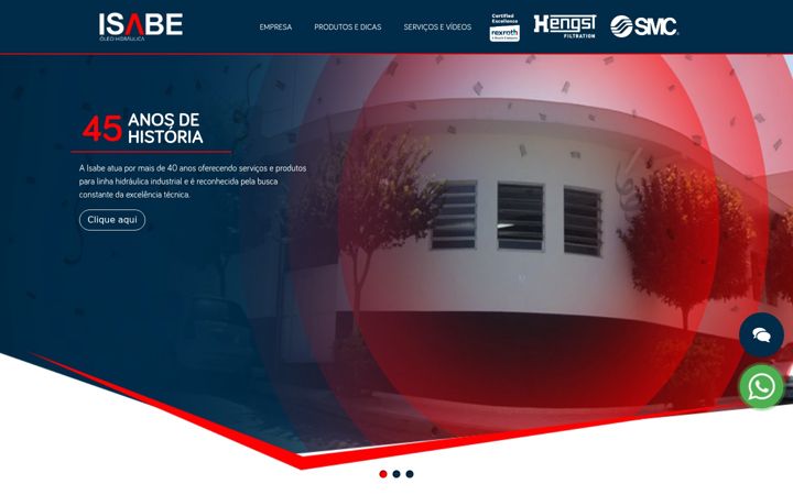 Screenshot of isabe.com.br