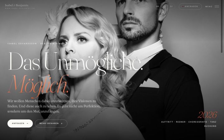Screenshot of isabel-benjamin.com