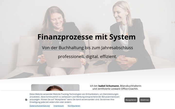 Screenshot of isabel-schumann.eu