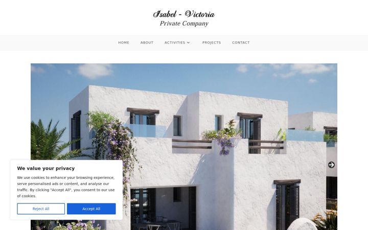 Screenshot of isabel-victoria.gr