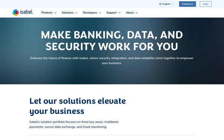Screenshot of isabel.eu