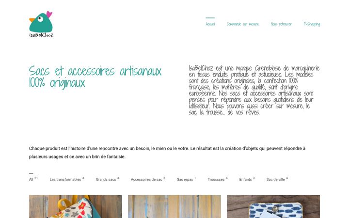 Screenshot of isabelchoz.com