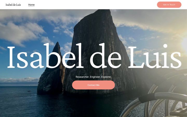 Screenshot of isabeldeluis.com
