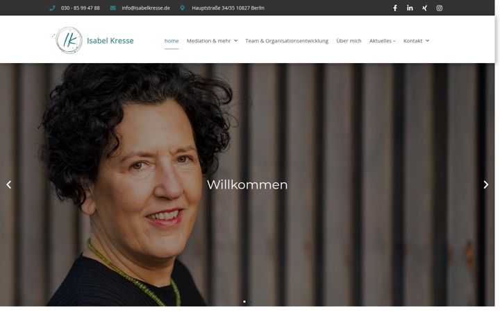 Screenshot of isabelkresse.de