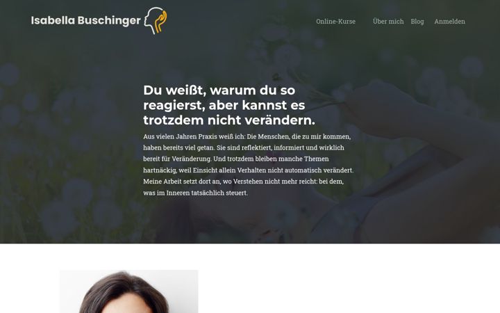 Screenshot of isabella-buschinger.de