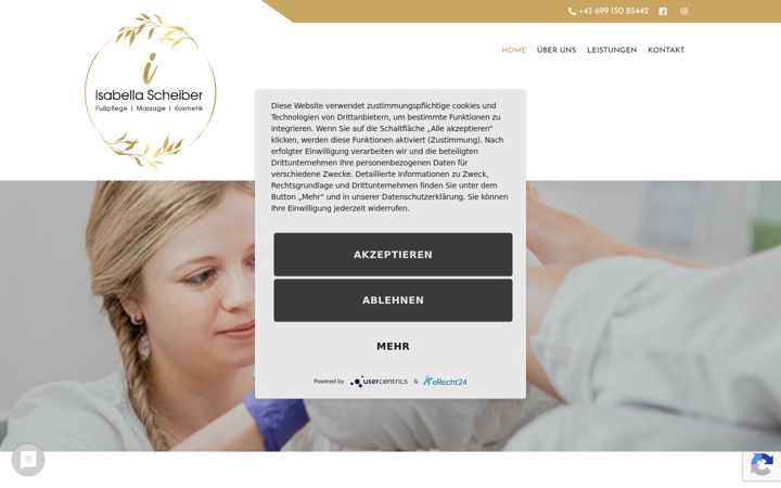 Screenshot of isabella-scheiber.at