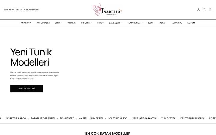 Screenshot of isabellabutik.com