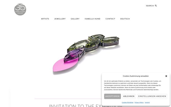 Screenshot of isabellahundgallery.com