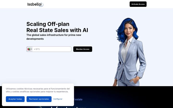 Screenshot of isabellai.com