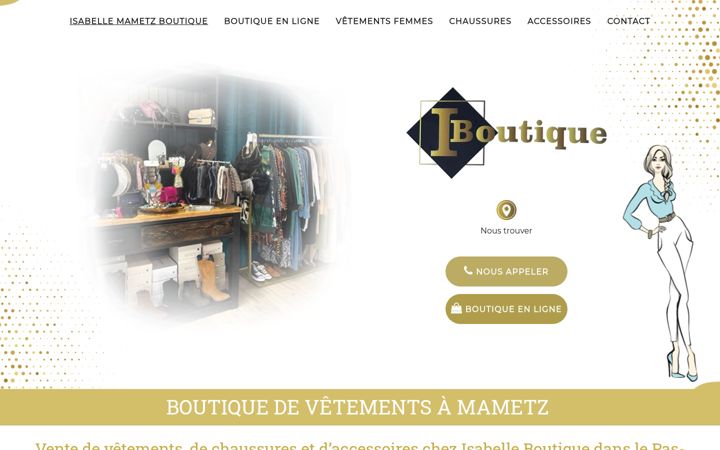 Screenshot of isabelle-boutique.fr