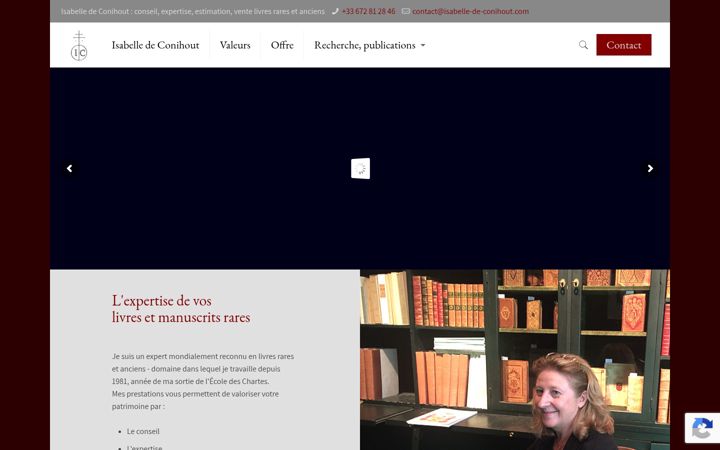 Screenshot of isabelle-de-conihout.com