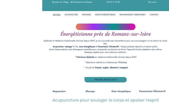 Screenshot of isabelle-dececco.fr