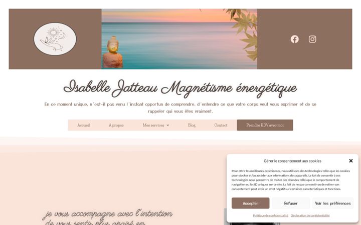Screenshot of isabelle-jatteau.com