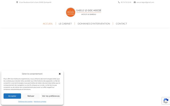 Screenshot of isabelle-legoc.com