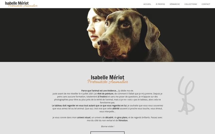 Screenshot of isabelle-meriot.com