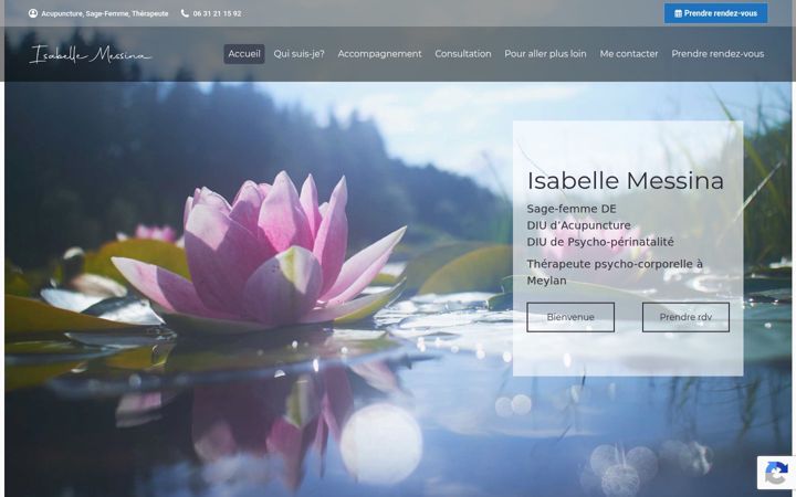 Screenshot of isabelle-messina.fr