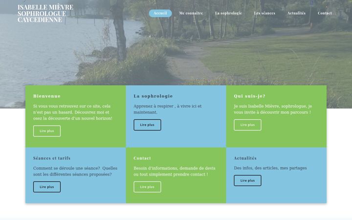 Screenshot of isabelle-mievre-sophrologie.com
