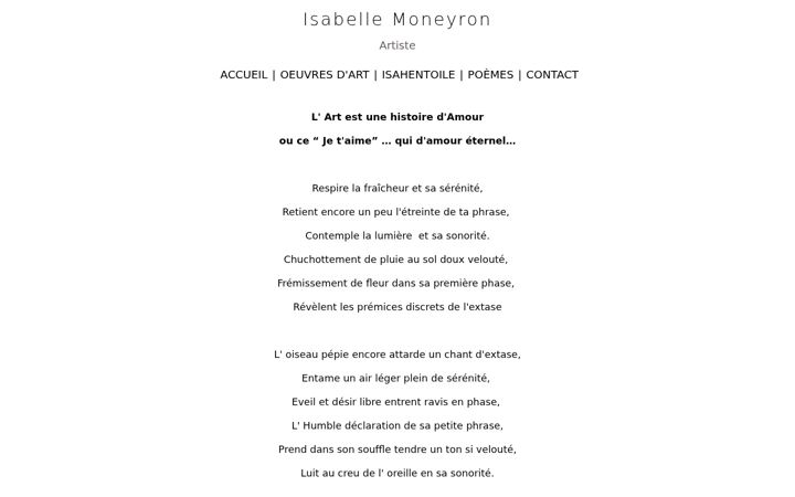 Screenshot of isabelle-moneyron.fr