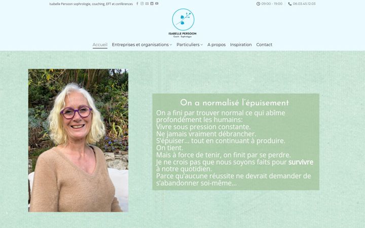 Screenshot of isabelle-persoon.com