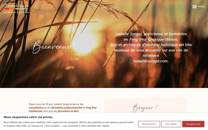 Screenshot of isabelle-sengel.com