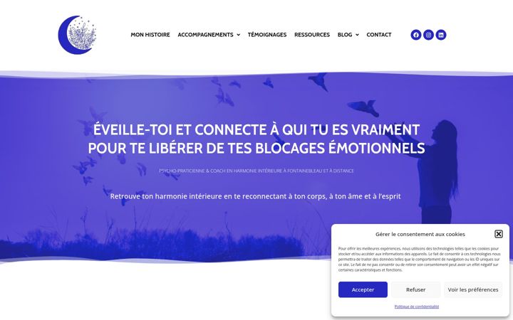 Screenshot of isabelleaugereau.fr
